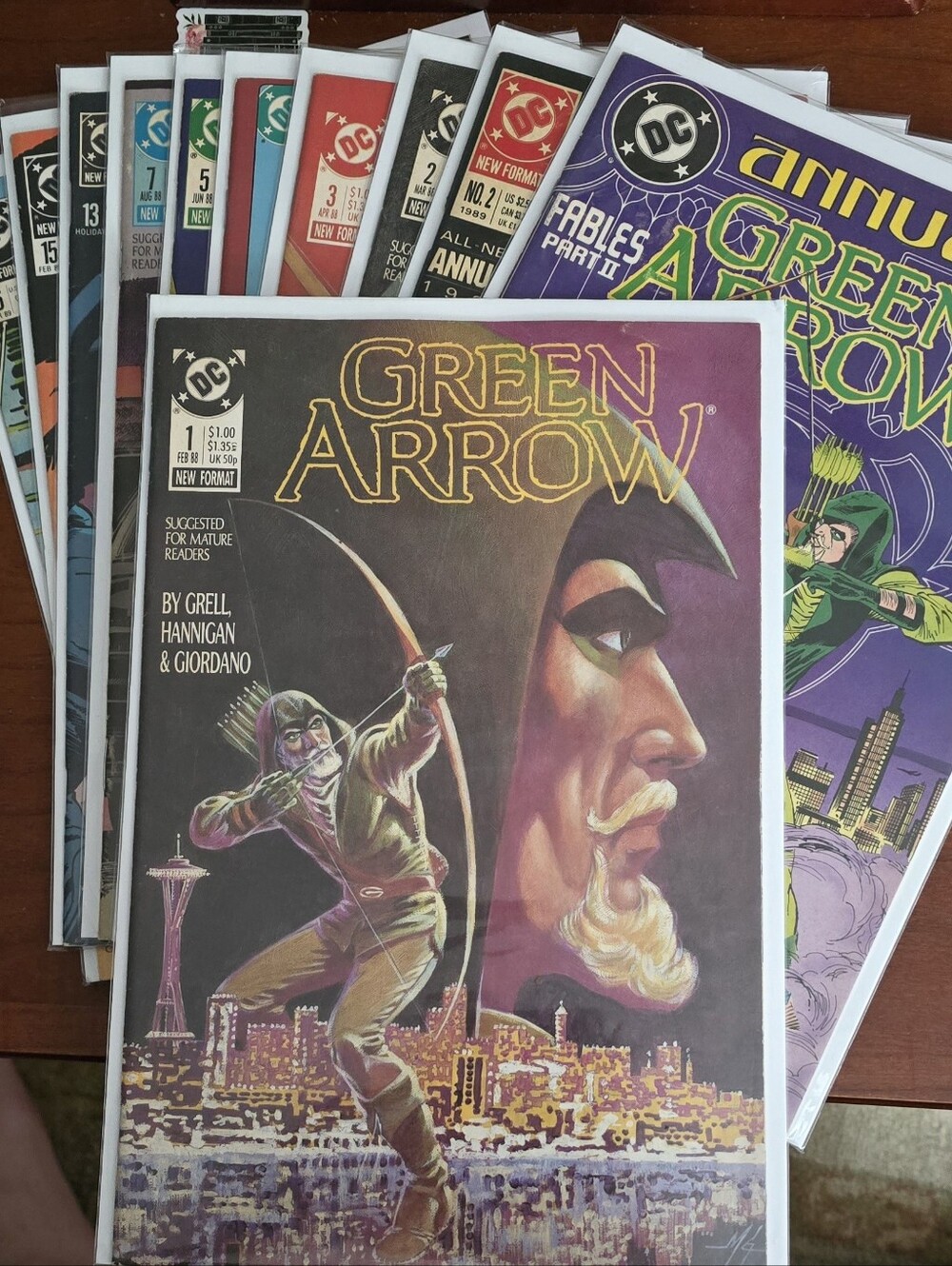 DC Green Arrow Comic Lot  Of 11 Comic Books 1988 1989